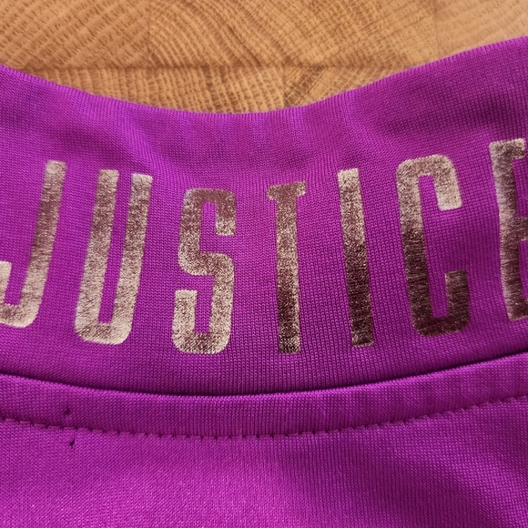 Justice zip front lined mock neck pul over with thumb holes - Picture 9 of 16